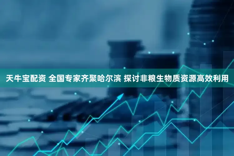 天牛宝配资 全国专家齐聚哈尔滨 探讨非粮生物质资源高效利用